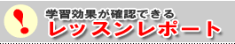 学習効果が確認できるレッスンレポート